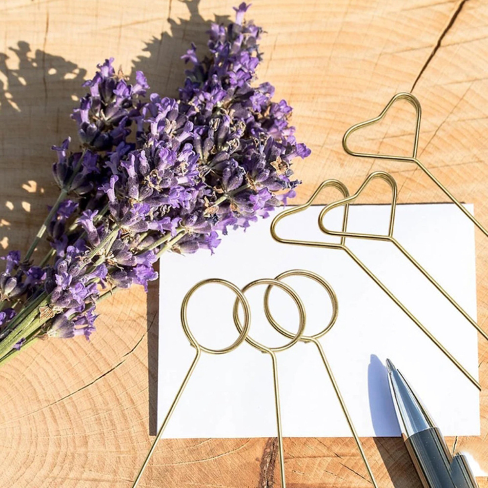 Floral Picks Wood - Металлический держатель для цветочных карточек, золотой