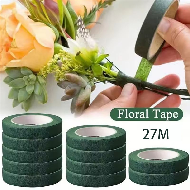 Floral Tape Green - Лента для флористики 30 ярдов, 12