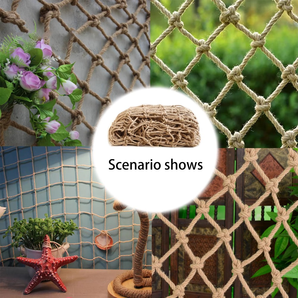 Twine Jute Natural - Декоративная сетка из джутовой веревки для