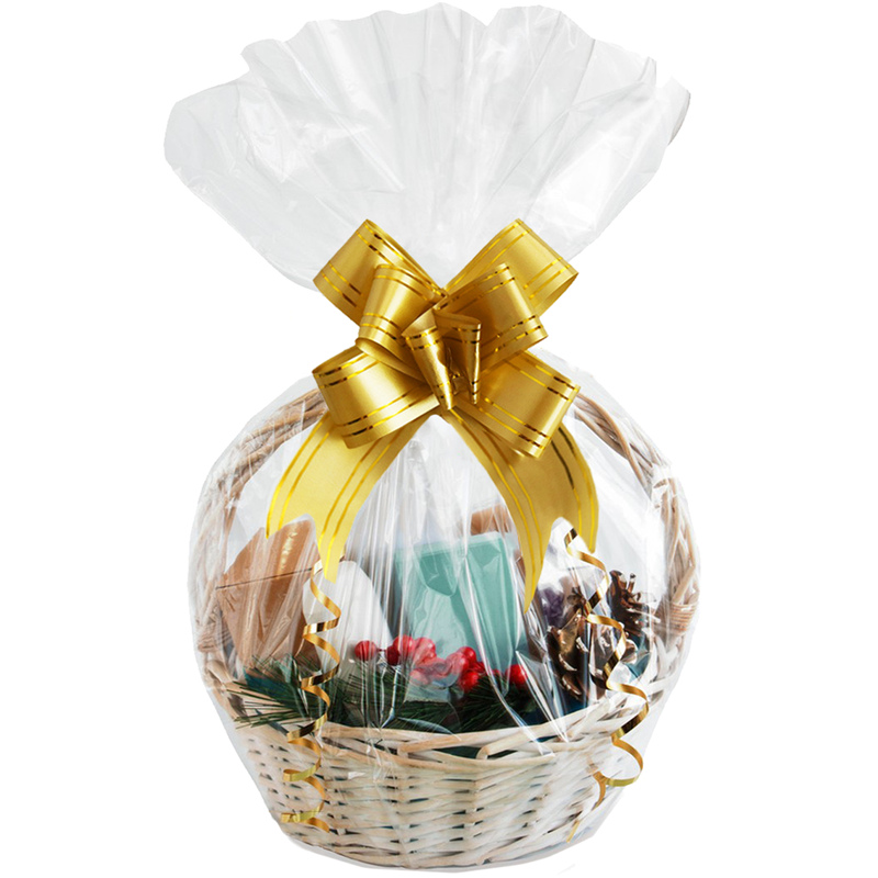 Cellophane Wrap Clear - Большая прозрачная целлофановая обертка для подарков,