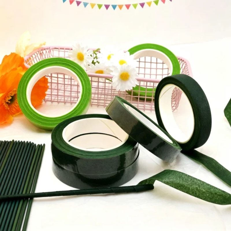 Floral Tape Green - Зеленая водонепроницаемая клейкая лента с цветочным