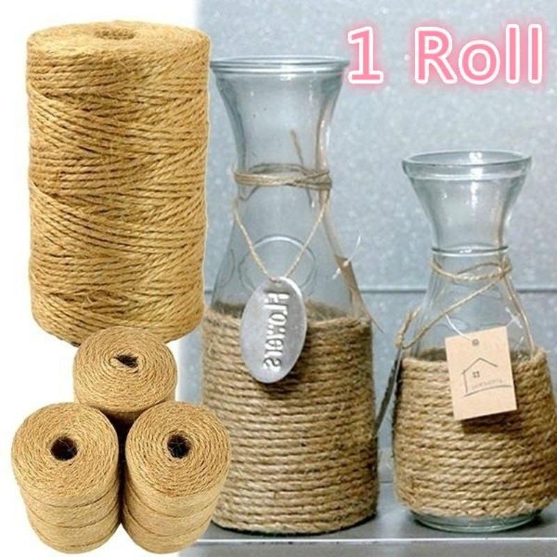 Twine Jute Natural - Джутовый шпагат 100 м, натуральный сизалевый