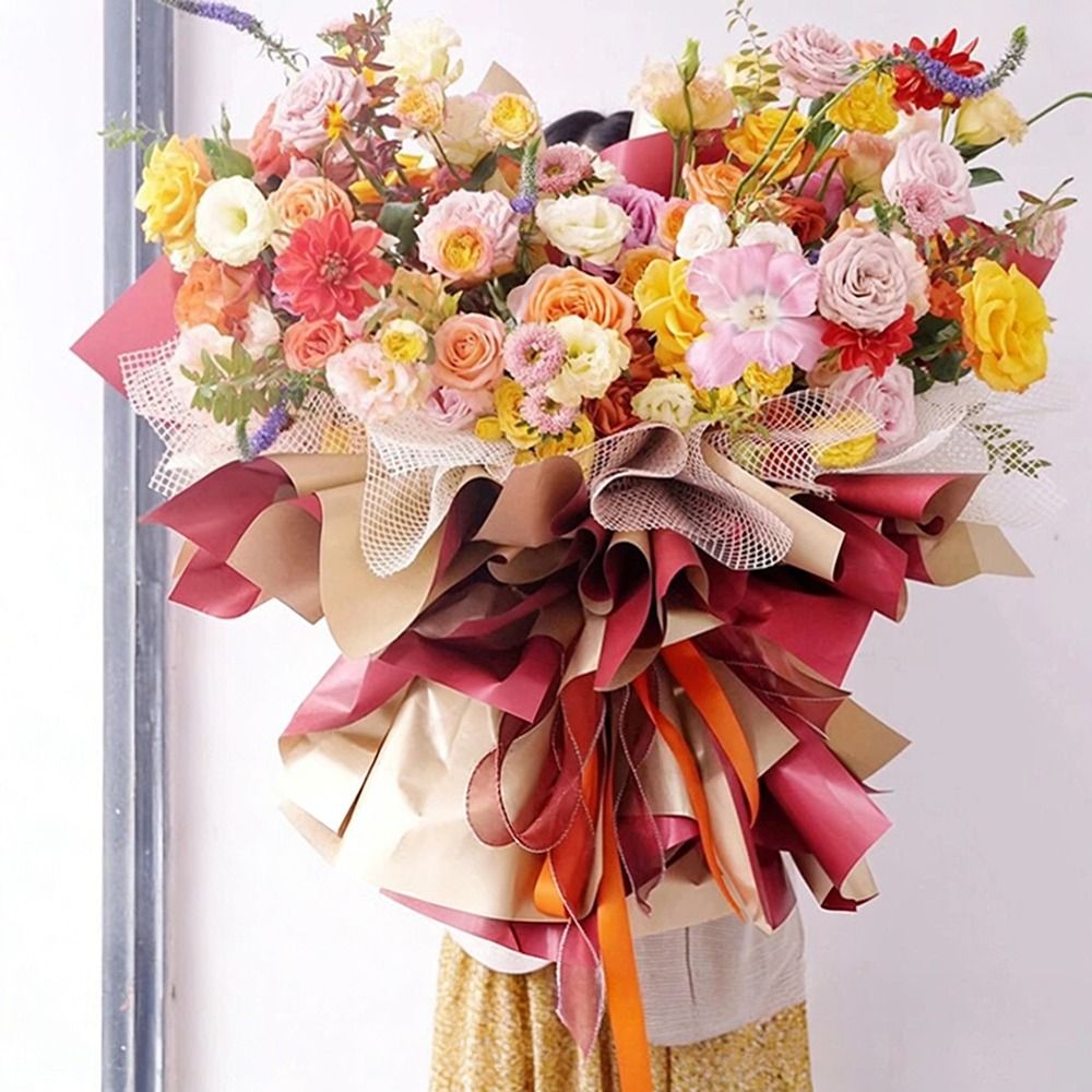 Бумага для упаковки цветов шир – обзор и цена Flower Wrap Kraft