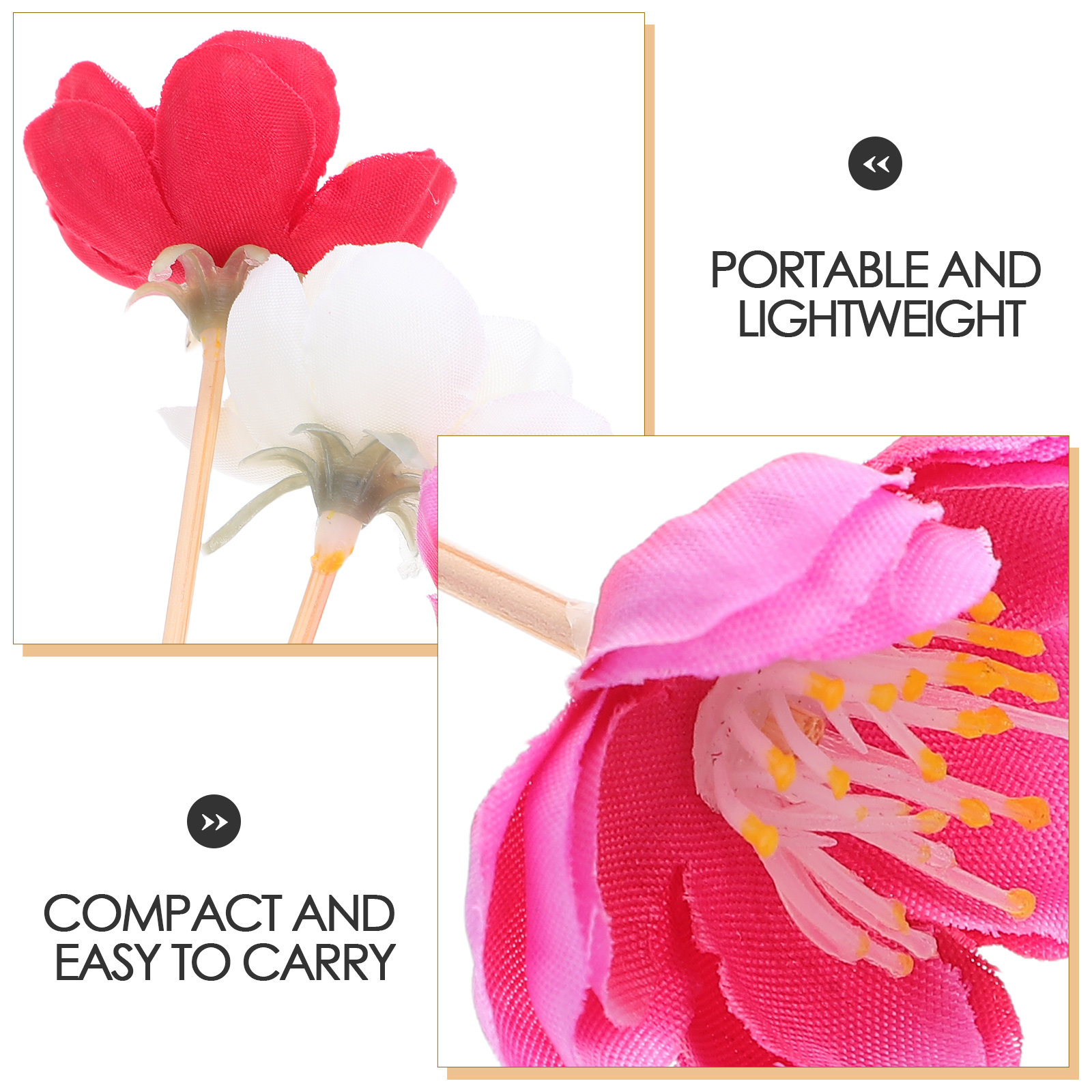 100 шт. элегантных деревянных  – обзор и цена Floral Picks Wood