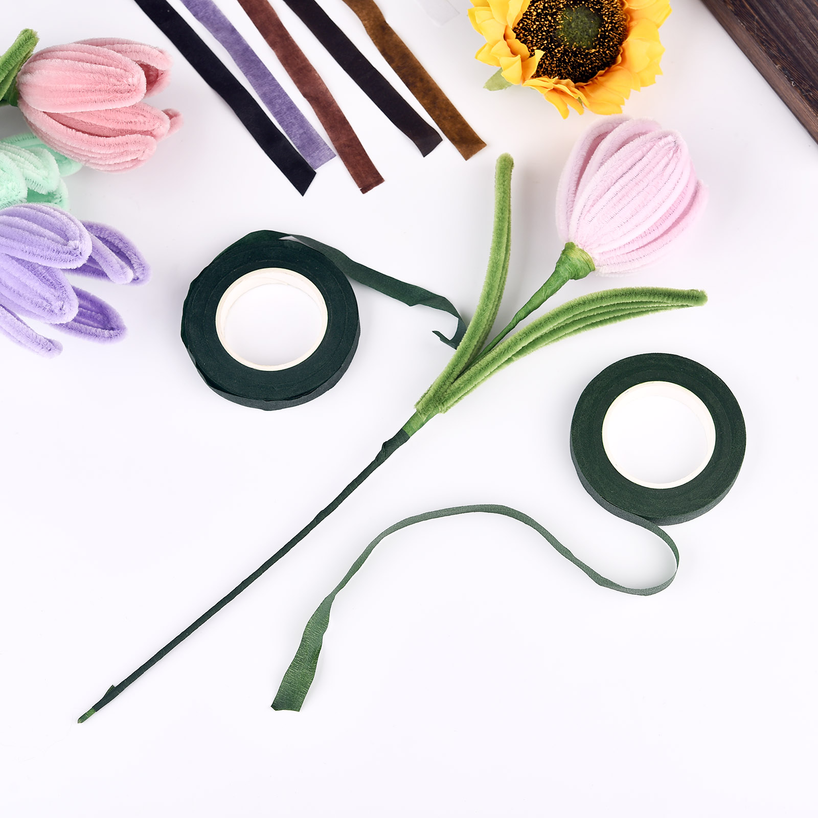 30 ярдов лента с цветочным сте – обзор и цена Floral Tape Green
