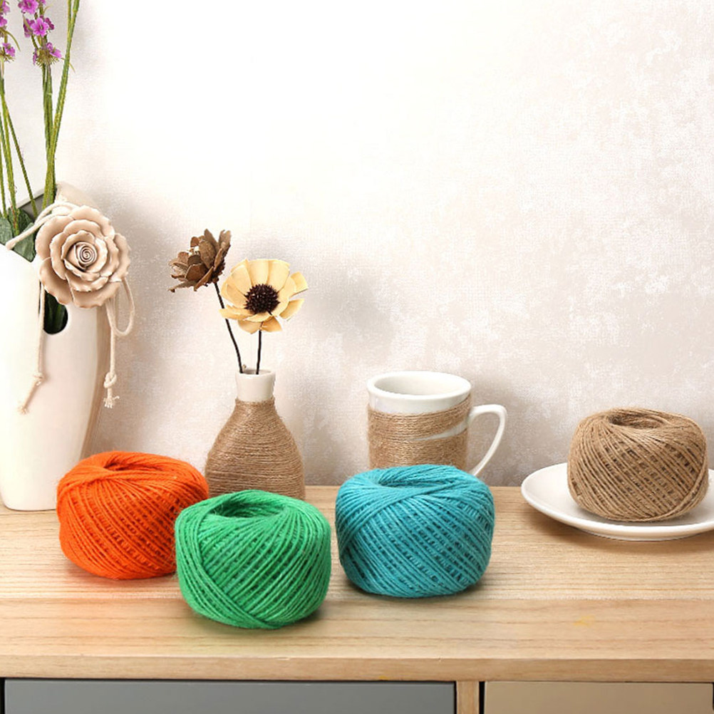 10 шт. 25 м 2 мм цветной джуто – обзор и цена Twine Jute Natural