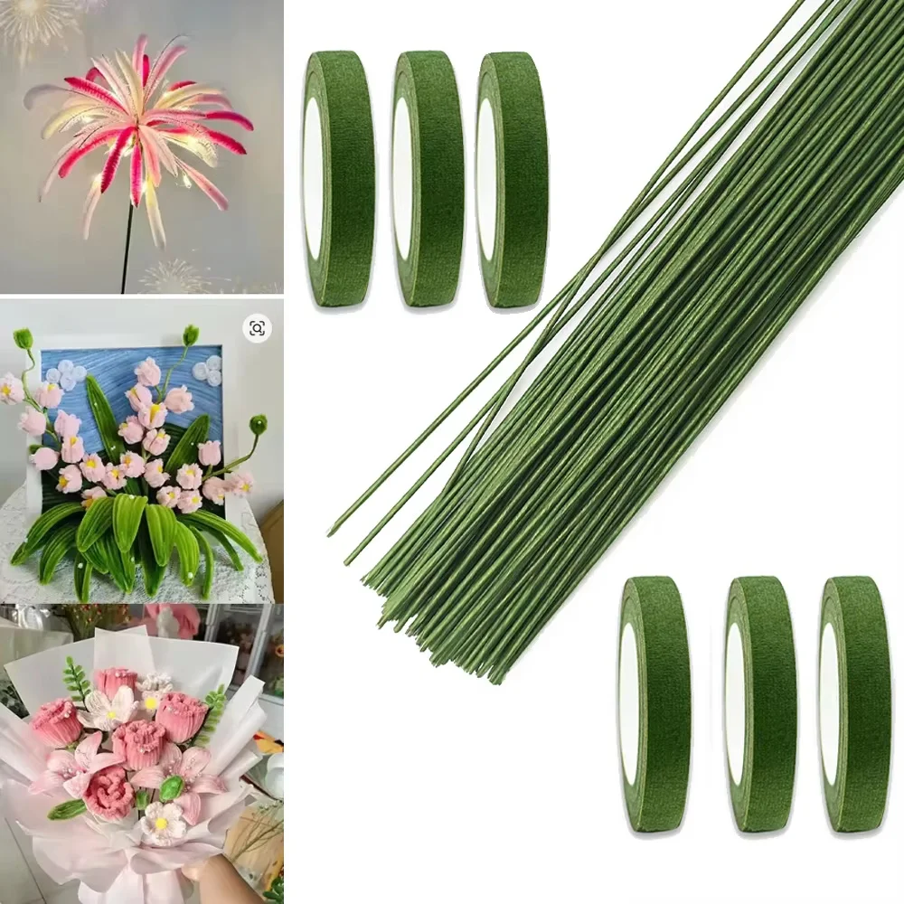 Зеленые стержни для цветов, ма – обзор и цена Floral Tape Green