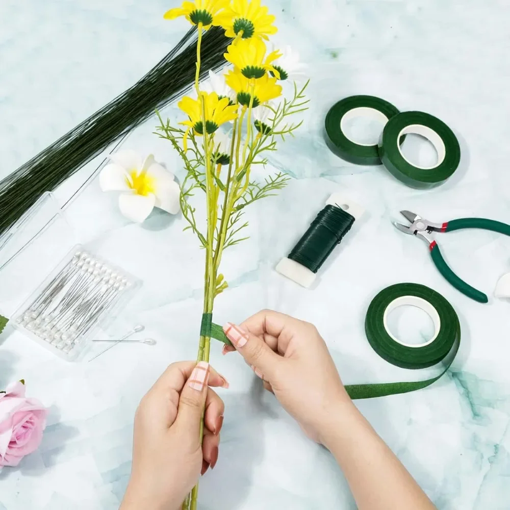Зеленые красивые цветочные лен – обзор и цена Floral Tape Green