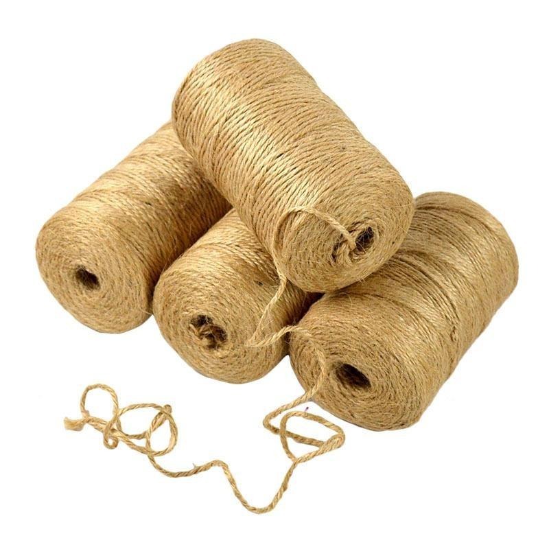 Джутовый шпагат 100 м, натурал – обзор и цена Twine Jute Natural